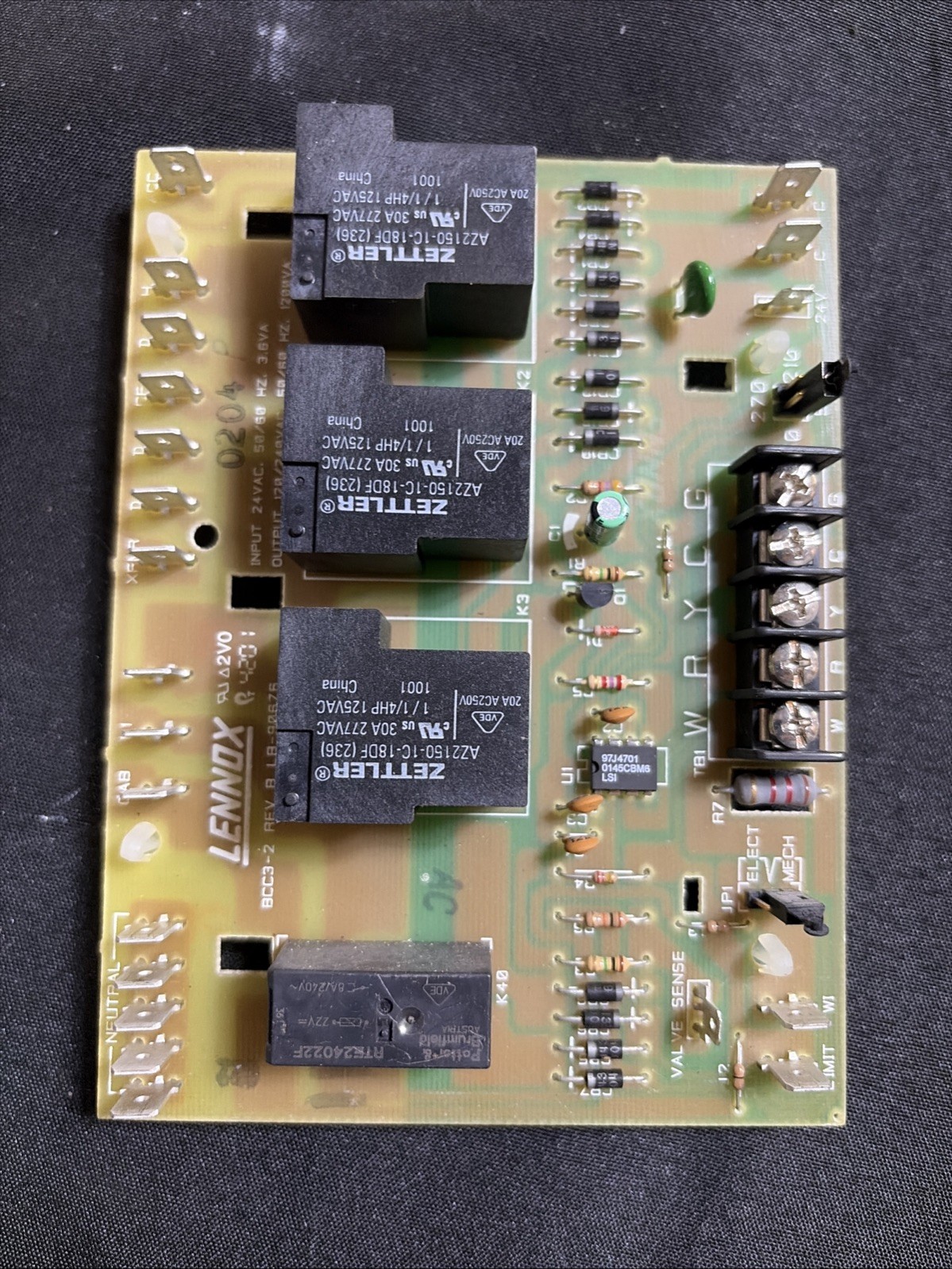 LENNOX LB-90676 Furnace Control Circuit Board BCC3-2 65K29
