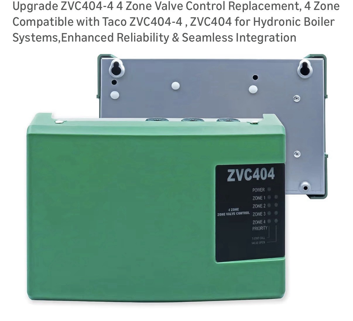 Zone Valve Control ZVC404 for Taco ZVC404-4 Hydronic Boiler Systems 12.9×8.7in