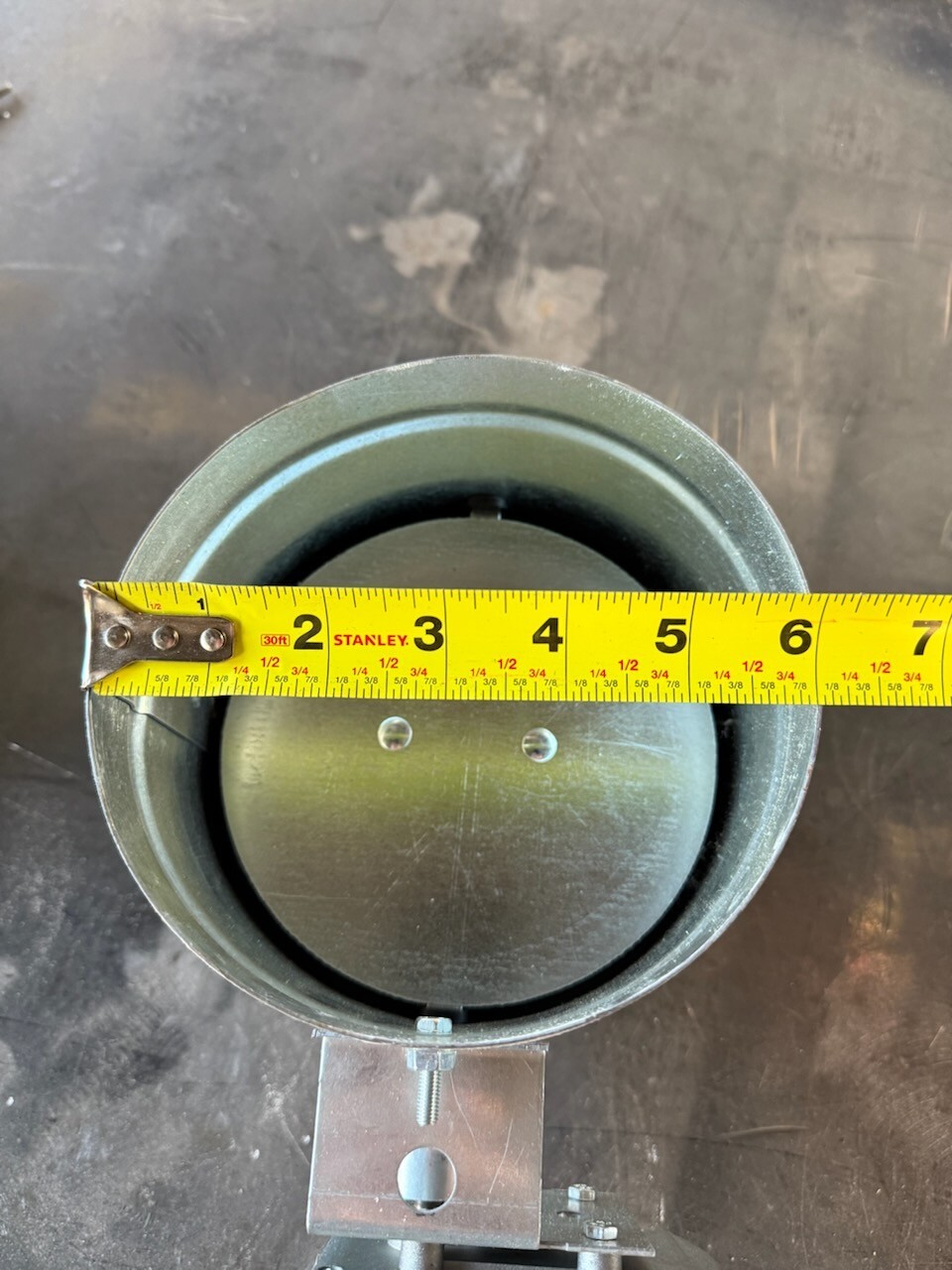 Ruskin ZPD25 6 inch round fire damper