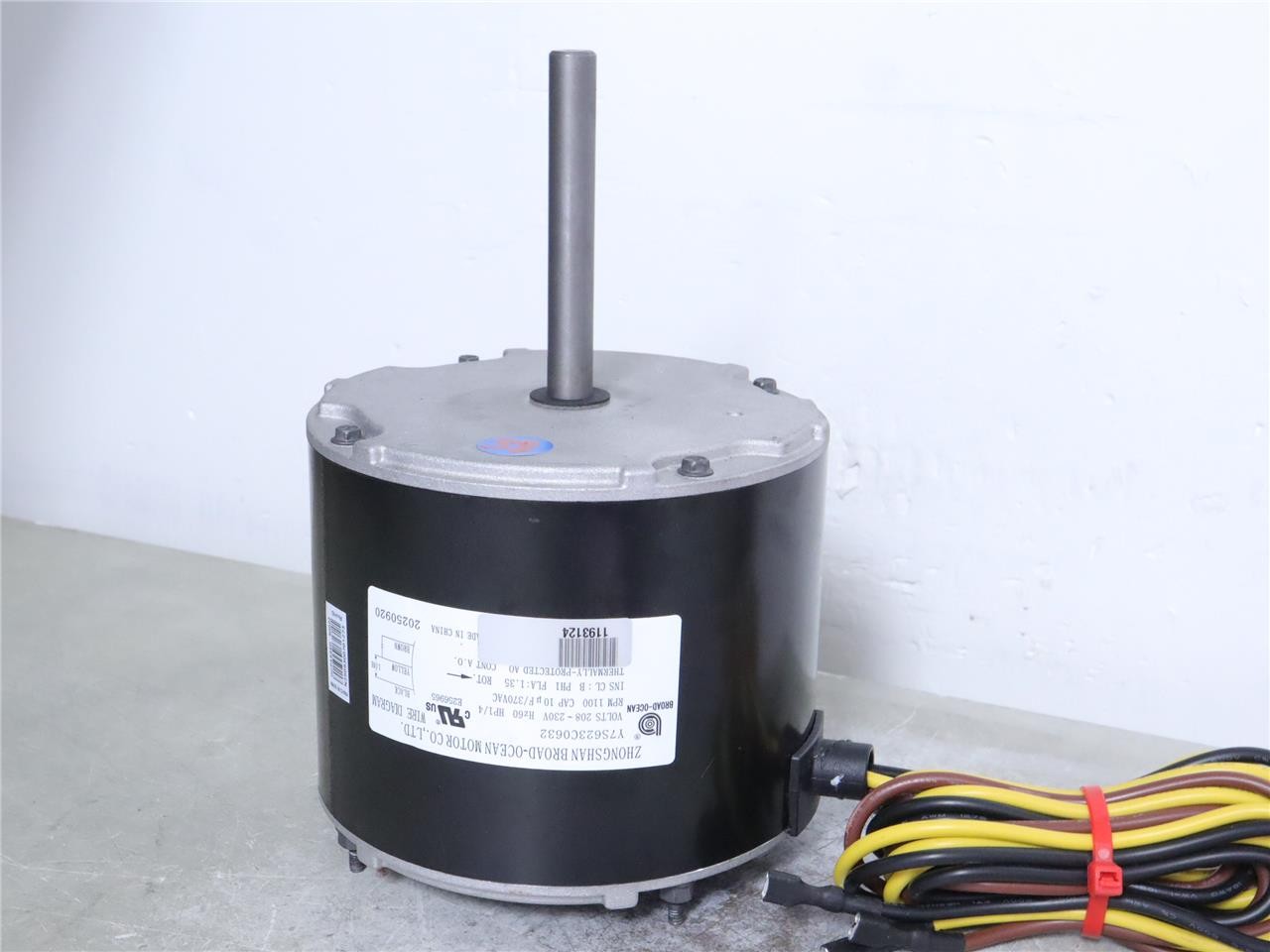 BROAD-OCEAN Y7S623C0632 Condenser Fan Motor 1/4HP 1110RPM 208-230V 20250920