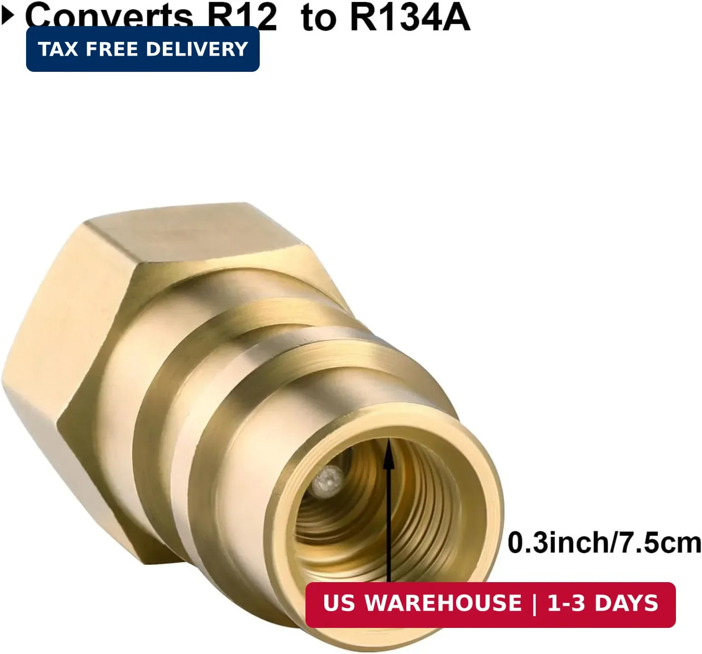 Bullet Piercing Valve Kits with Dust Cap Converts R12 to R134a Fit 7/16 Inch Low