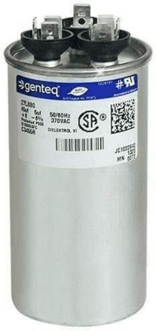 GE Round Capacitor 45 5 uf MFD, 97F9895, Z97F995, 97F9895BZ3, 27L880, 370V