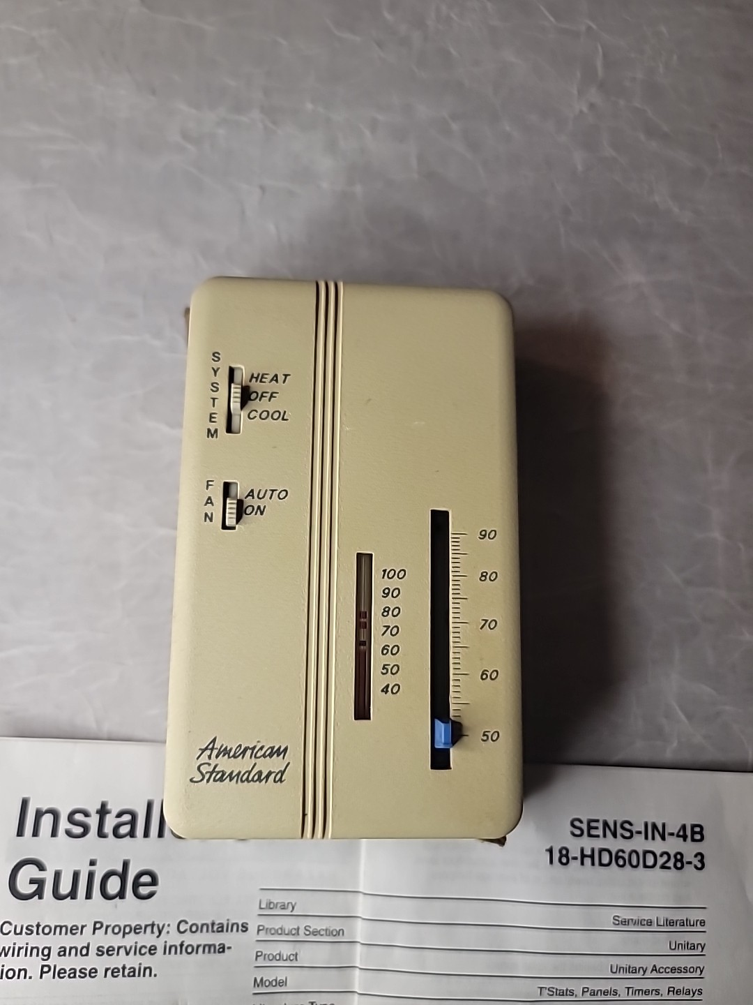American Standard Zone Sensor ASYSTAT661B/BAYSENS006B
