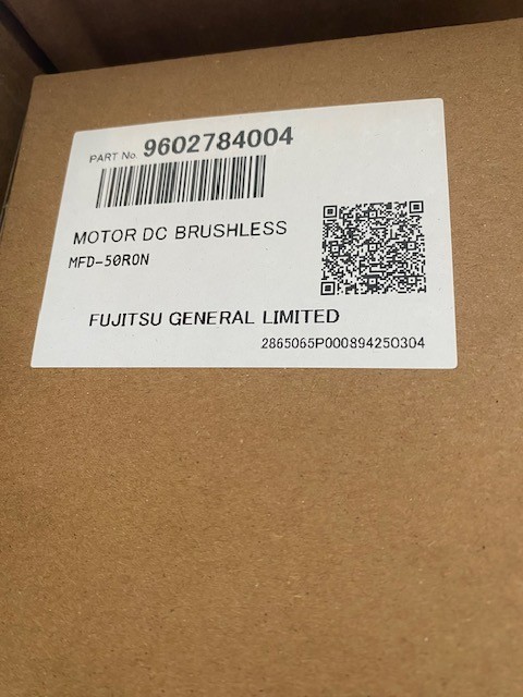 Fujitsu K9602784004 / 9602784004 MOTOR DC BRUSHLESS HVAB MFD-50RON 8P 42W DC3