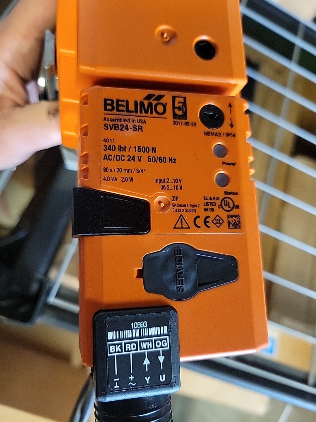 Belimo SVB24-SR G232+SVB24-SR. 24V actuator 1-1/4″ Globe Valve