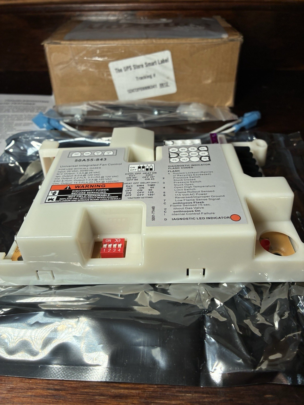 50A55-843 Furnace Control Board, Fit for White Rodgers Furnace Ignition Module