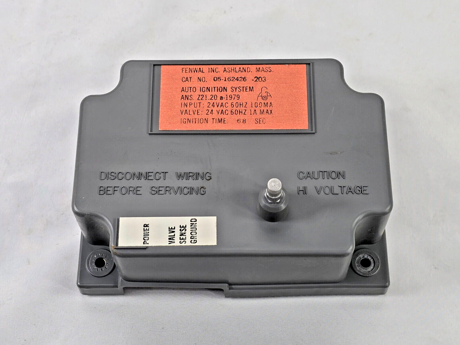 Fenwal Ignitor 05-162426-203 Direct Spark Auto Ignition System 6.8Sec 24VAC