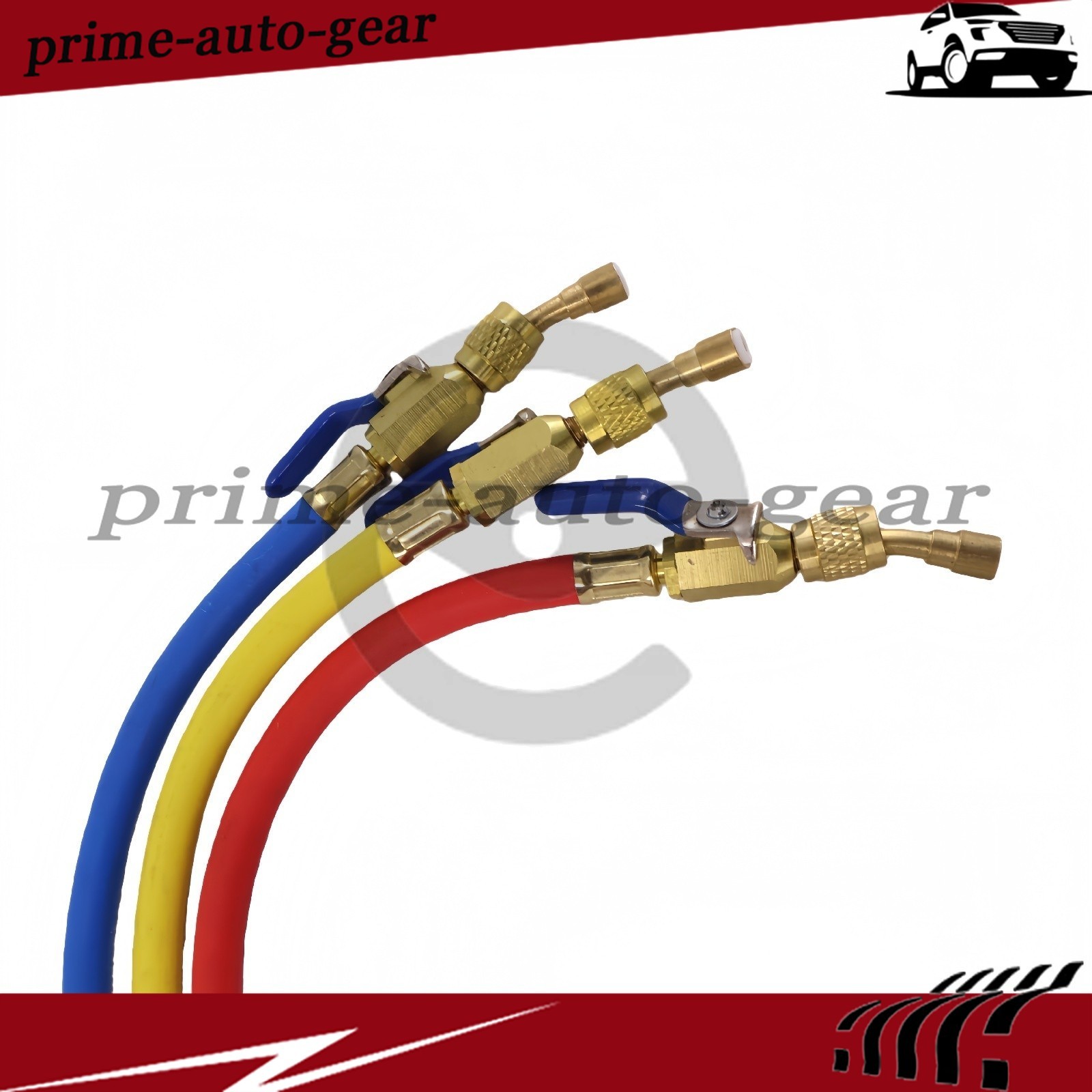 3Pack 29986 Plus II 1/4″ Hose with Compact Ball Valve 72″ for R-410A Refrige