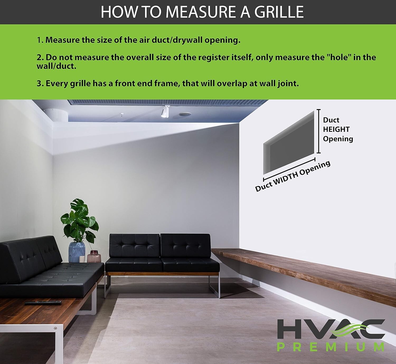 HVAC Premium 16” X 16″ Aluminum Return Grille Easy Air Flow Linear Bar Grilles