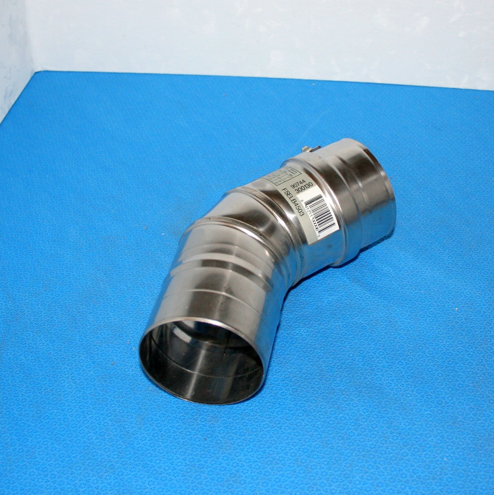 Dura Vent FSELB4503 3″ FasNSeal 45 deg Elbow – stainless steel