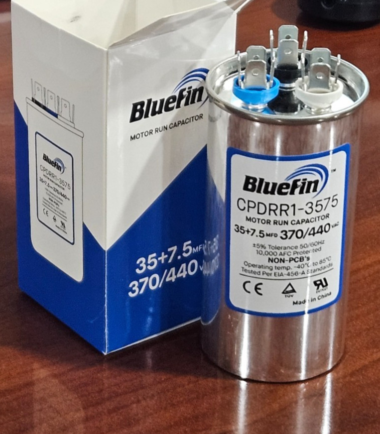 35/7.5 35/7.5 uF MFD 370/440V 440 VAC HVAC Universal Dual Run Capacitor HVAC AC