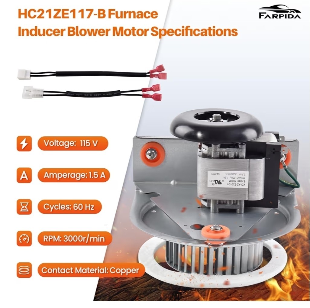 Carrier Bryant Payne Furnace Inducer Motor Assembly 318984-753 HC21ZE117 NEW