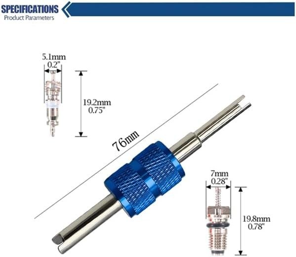 Air Conditioning Valve Core A/C R12 R134A Refrigeration Schrader Valve Cores for