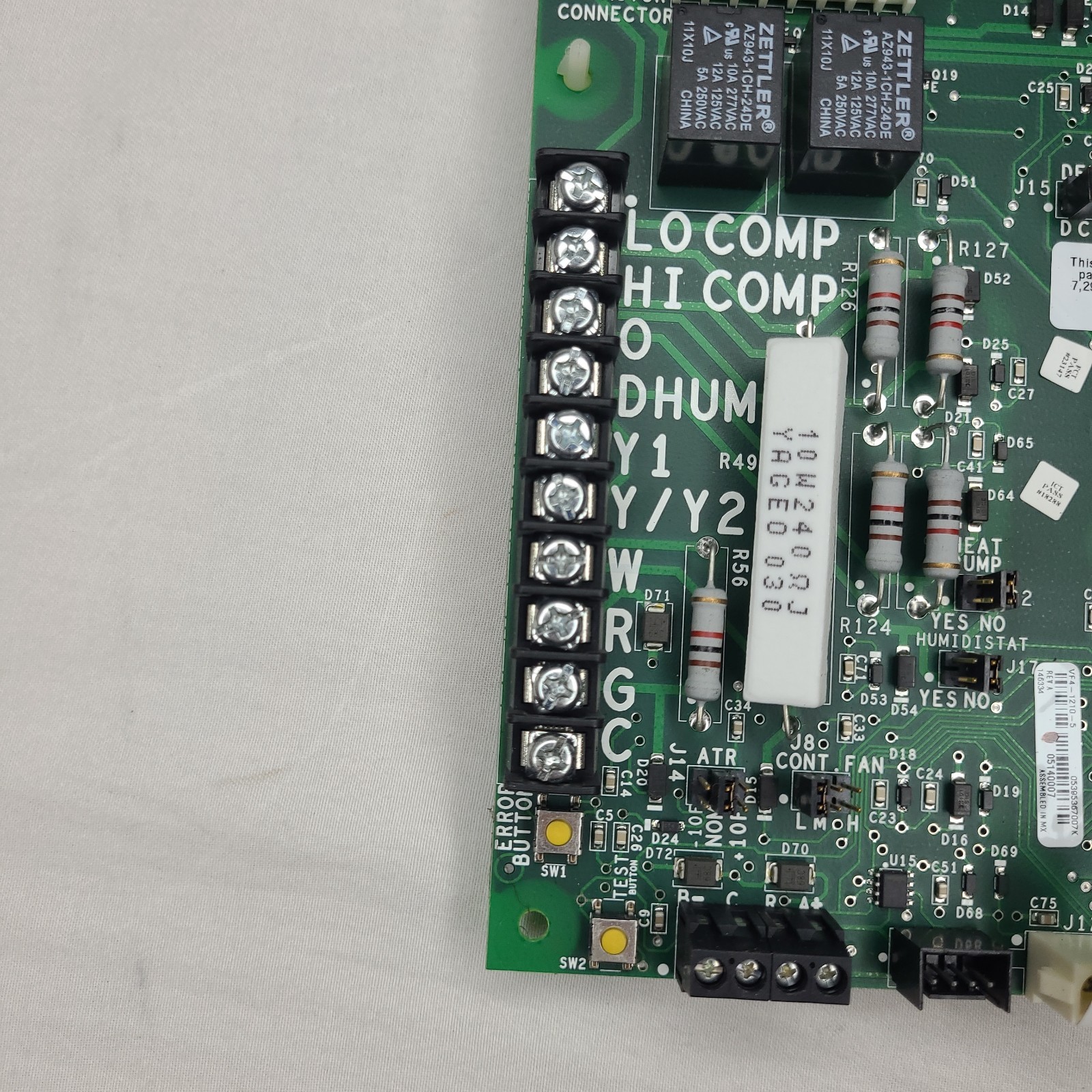 York Luxaire VARIDIGM 655127 Control Circuit Board SCD-1122 VF4-1210-5