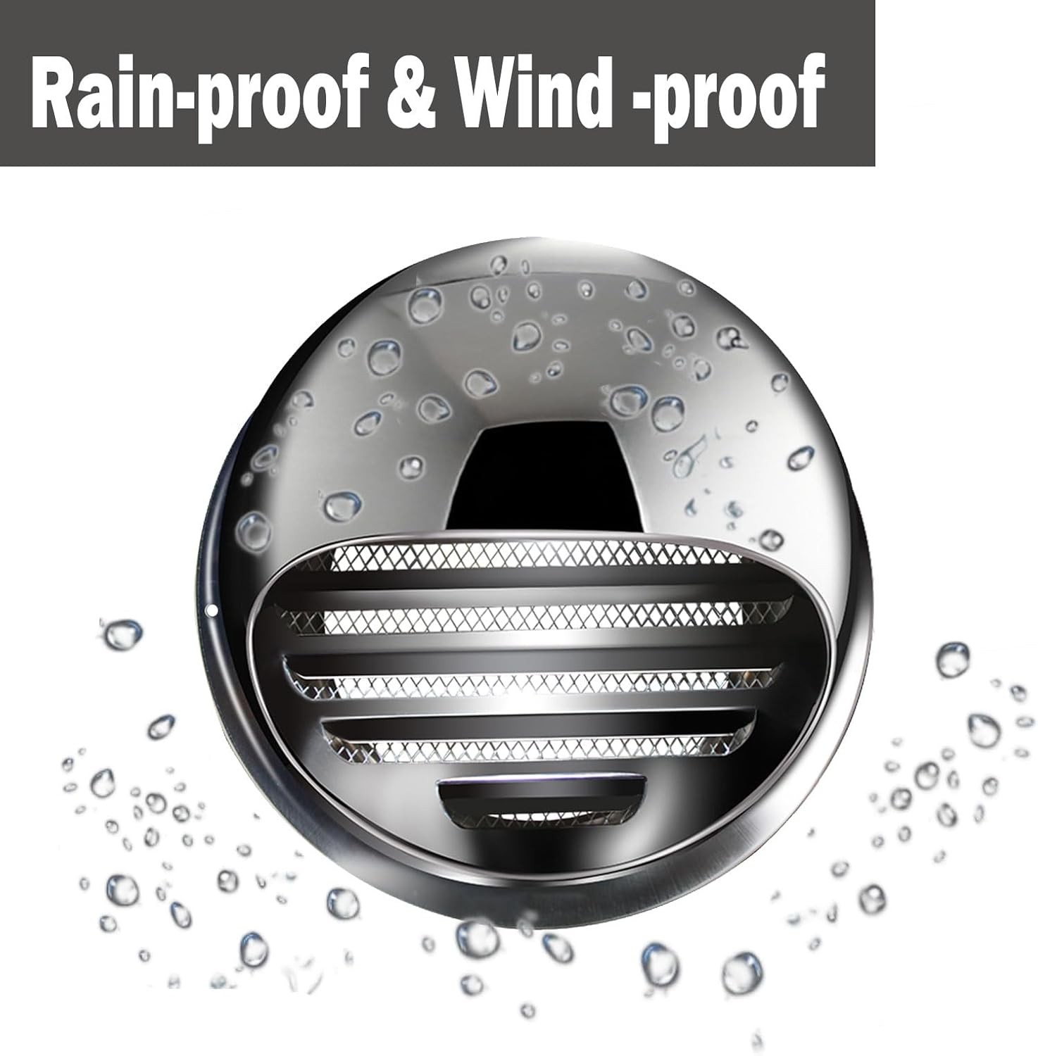 4 Inch Dryer Vent Cover Metal Stainless Steel Round Wall Vent Outside Caps for