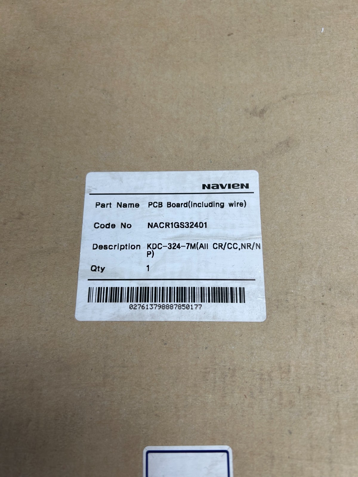 Navien KDC-324-7M PCB Control Board NACR1GS32401