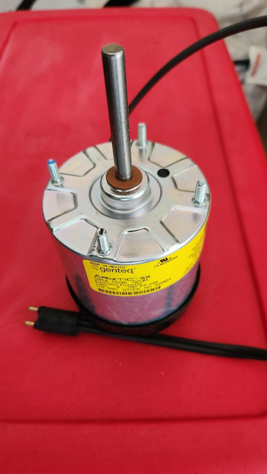 MORRILL ECM Direct Drive Blower Motor: Totally Enclosed Air-Over 1/15 HP