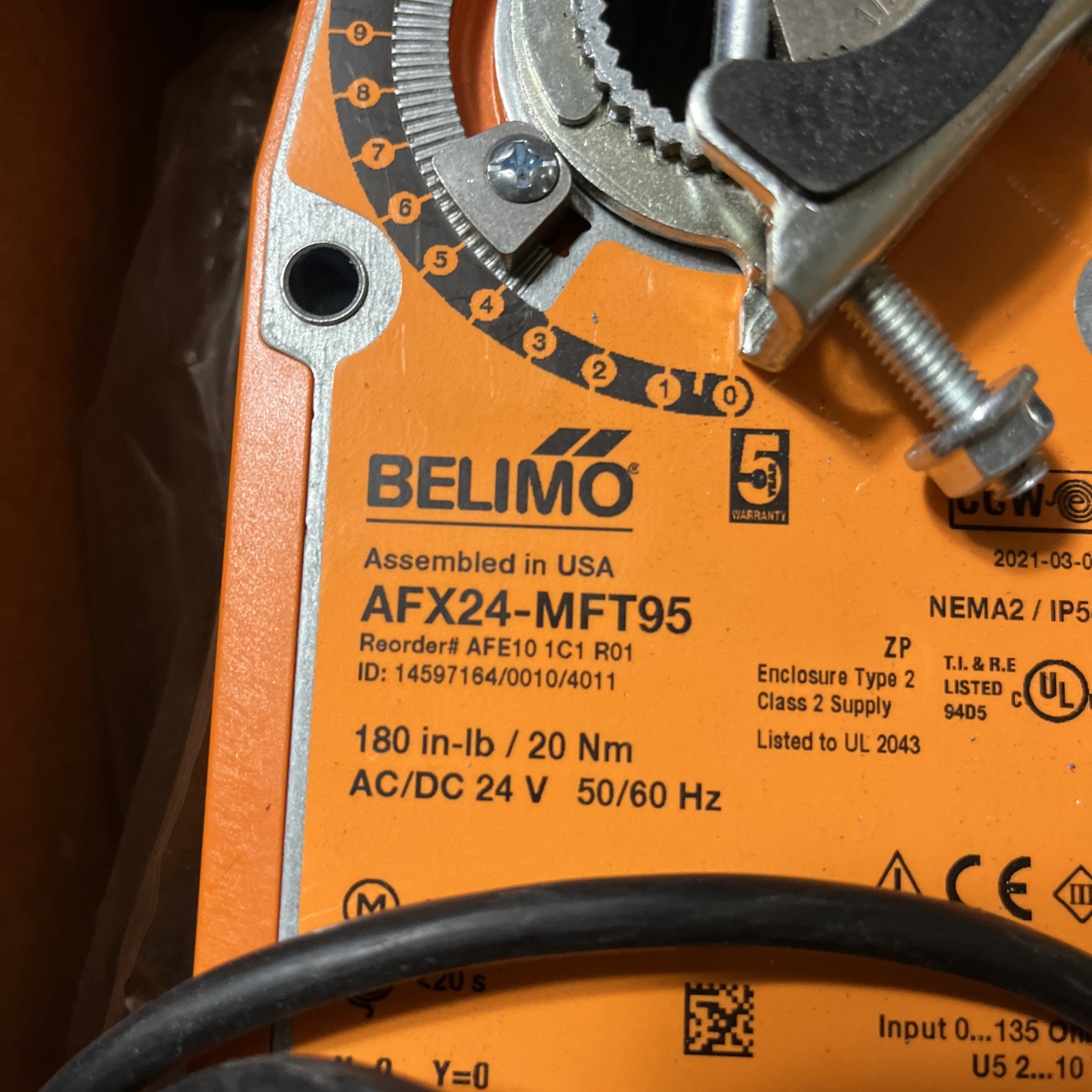 BELIMO ACTUATOR AFX24-MFT95