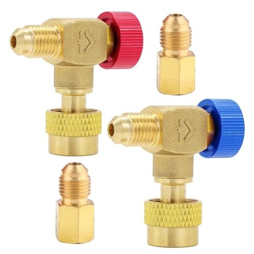 HVAC Control Valve R410a R22 R32 R404a, Refrigerant Charging Valve, Brass Cop…