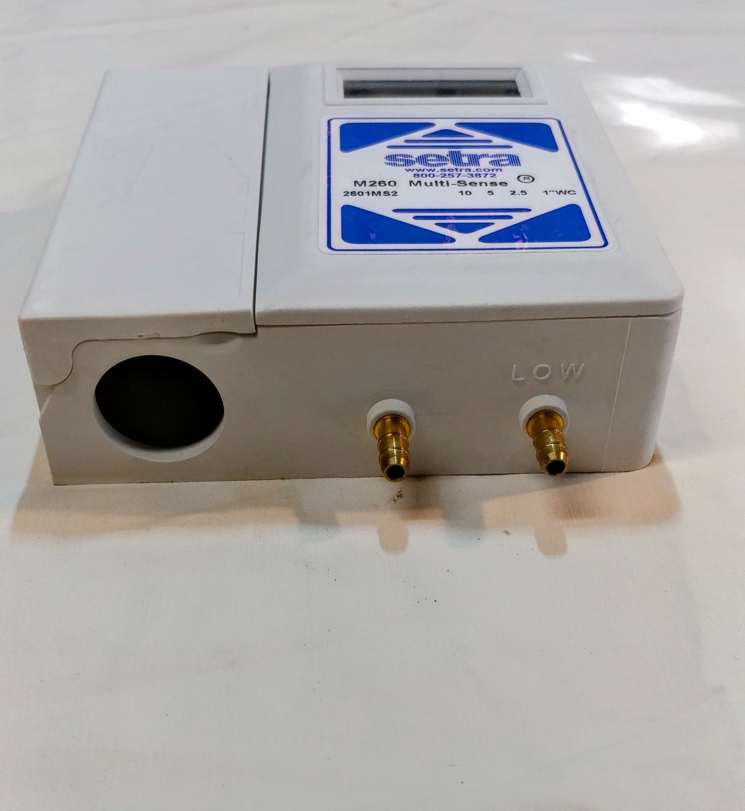 Pressure Sensor 2601MS2 SETRA Diff Air 0-10Vdc/mA 1-10 in/wc Transducer Used