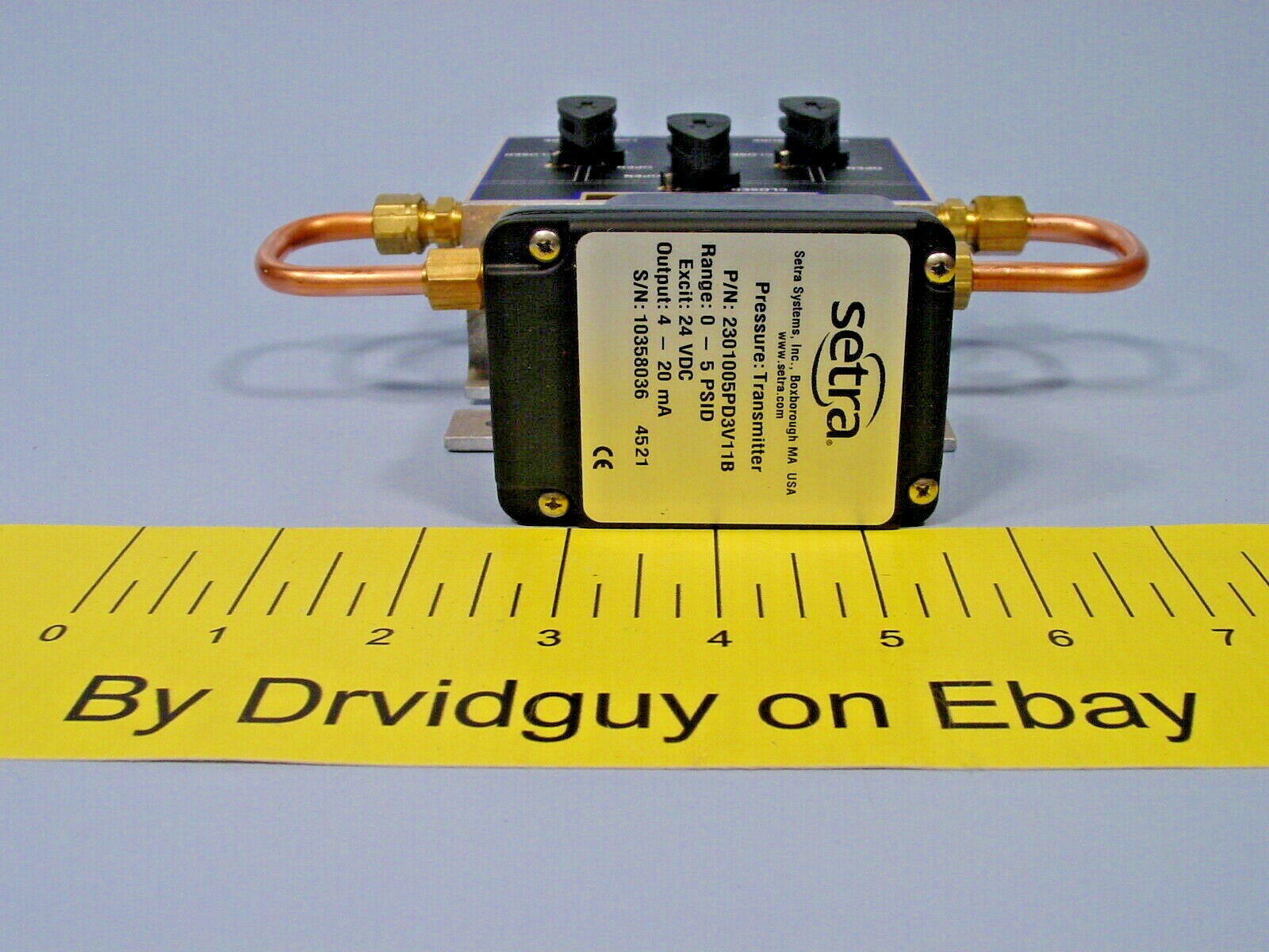 Setra 2301005PD3V11B Wet-Wet Differential Pressure Transducer; 230 Series