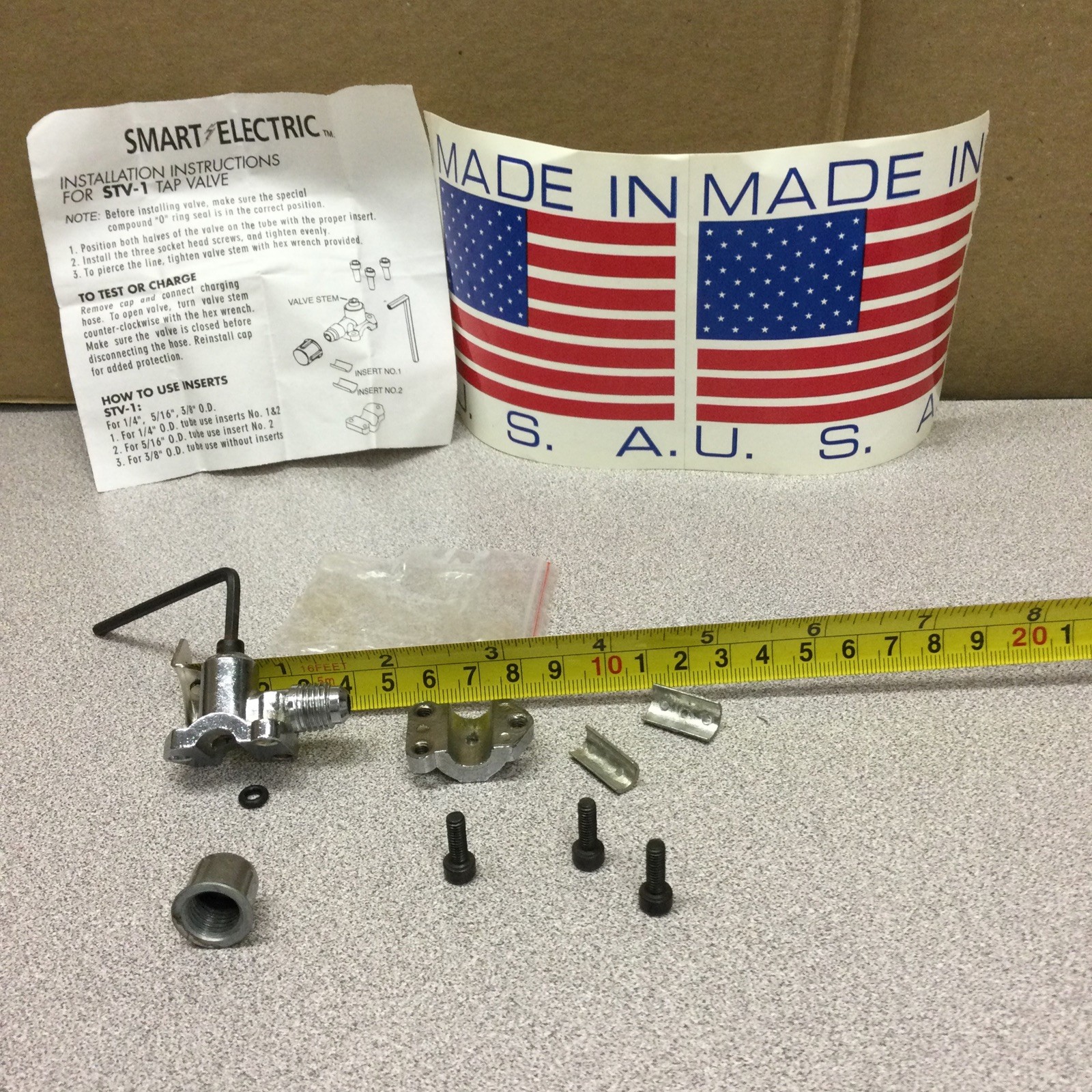 Refrigeration Piercing Valves (2) Combo 1/4,5/16,3/8 New Smart E Brand STV-1
