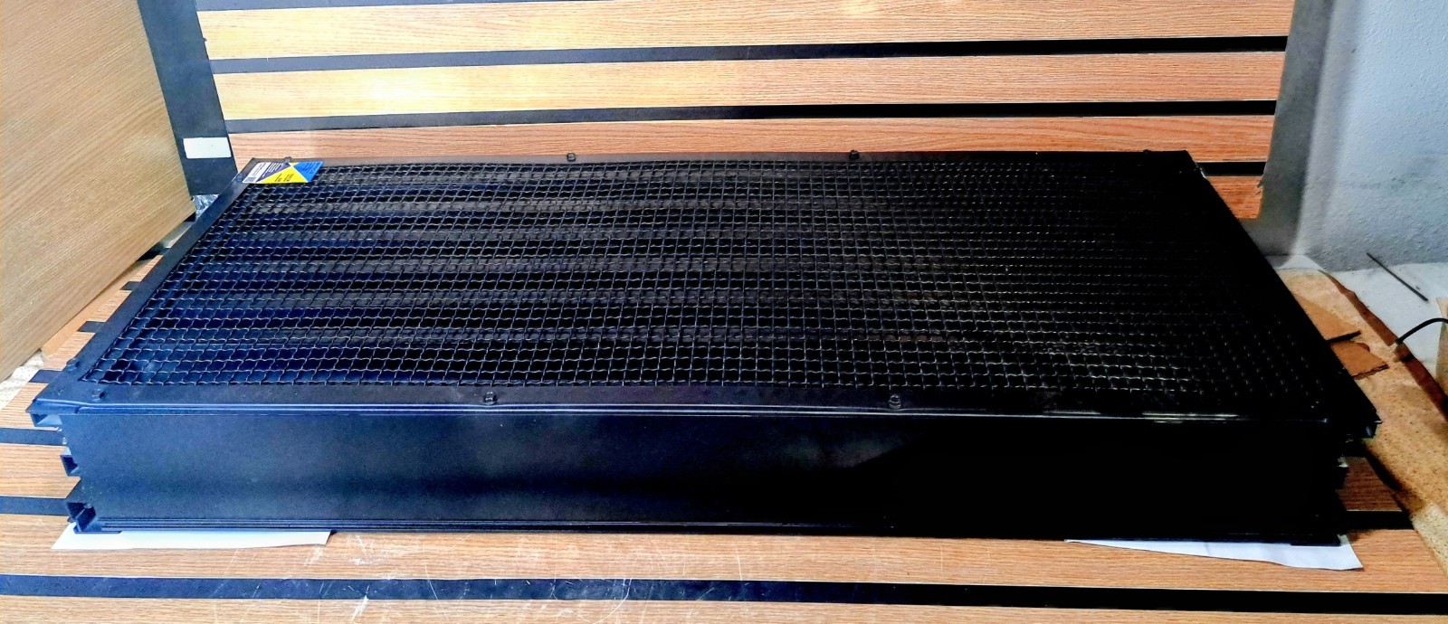 Black Industrial Louver 39.5x15x5 AMCA Vertical Blade Wind Driven Rain Vent NEW