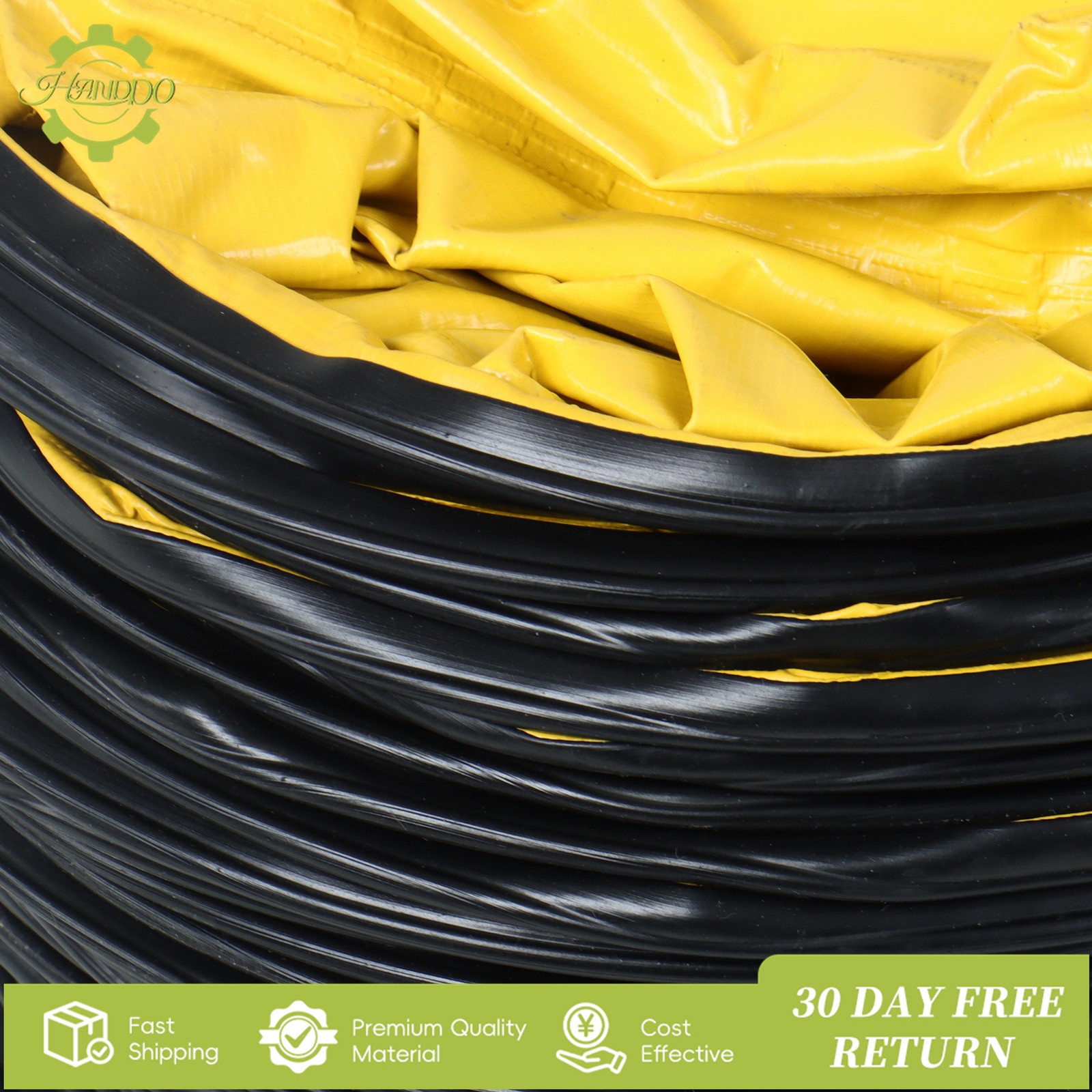 8″×25ft PVC Flexible Duct Hose, HVAC Duct Hosing Flame Retardant for Ventilator