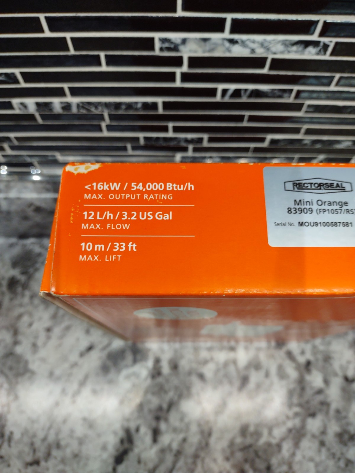 RECTORSEAL Aspen Pumps 83909 Mini Orange Pump Kit -New Open Box-