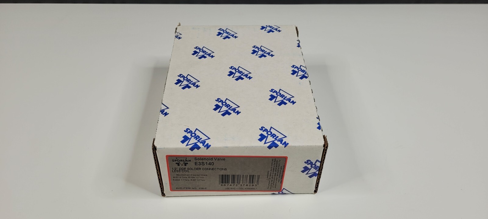 Sporlan E3S140 Solenoid valve 1/2 ” ODF (less coil) 4198-00 NEW IN BOX