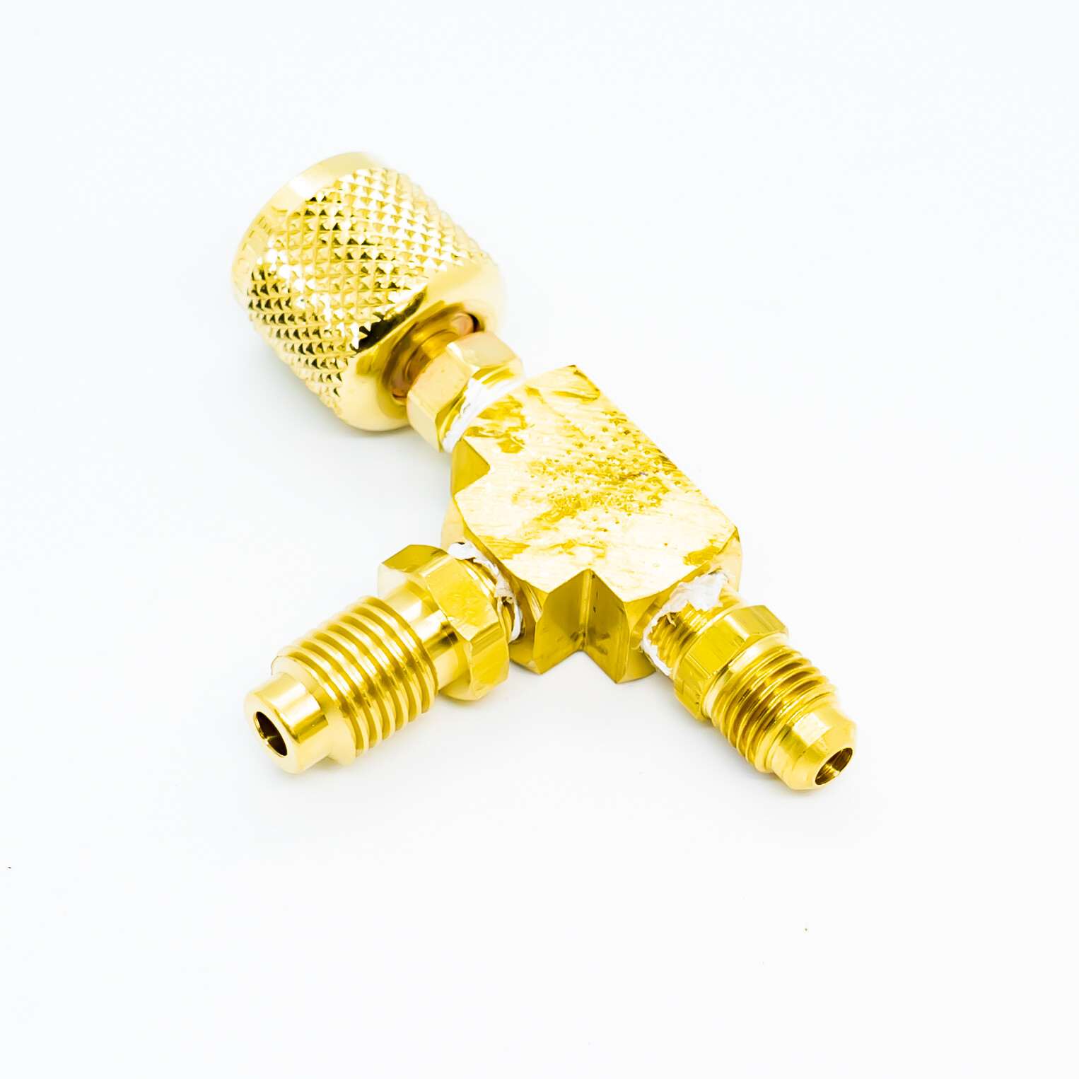 Yellow Jacket 3/8 IN Vacuum Pump Adapter 1/4 IN flare 1/2 IN AM fittings – 30619