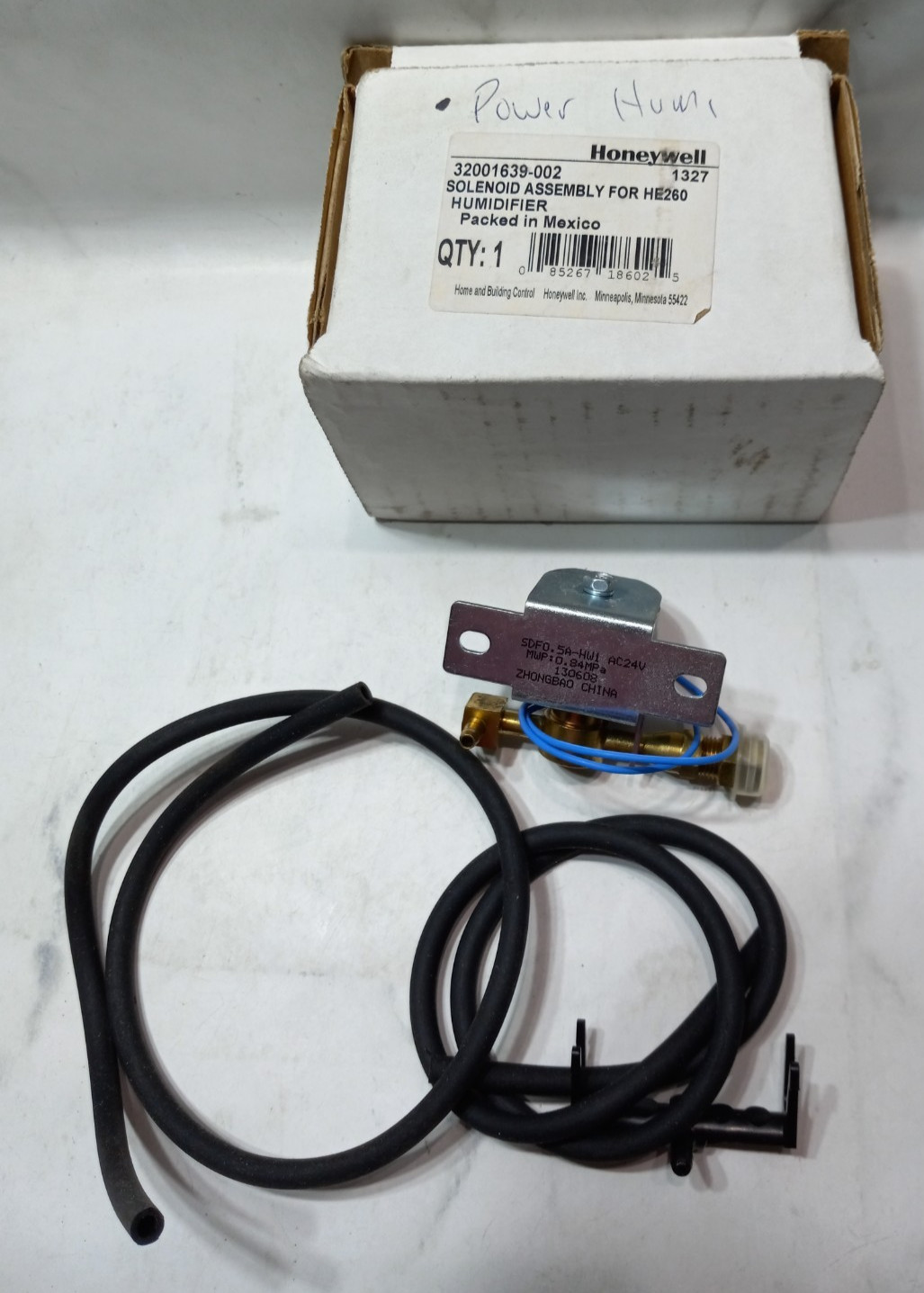 Honeywell 32001639-002 Solenoid Valve HE225 260 265 STRAINER & ORIFICE INCLUDED