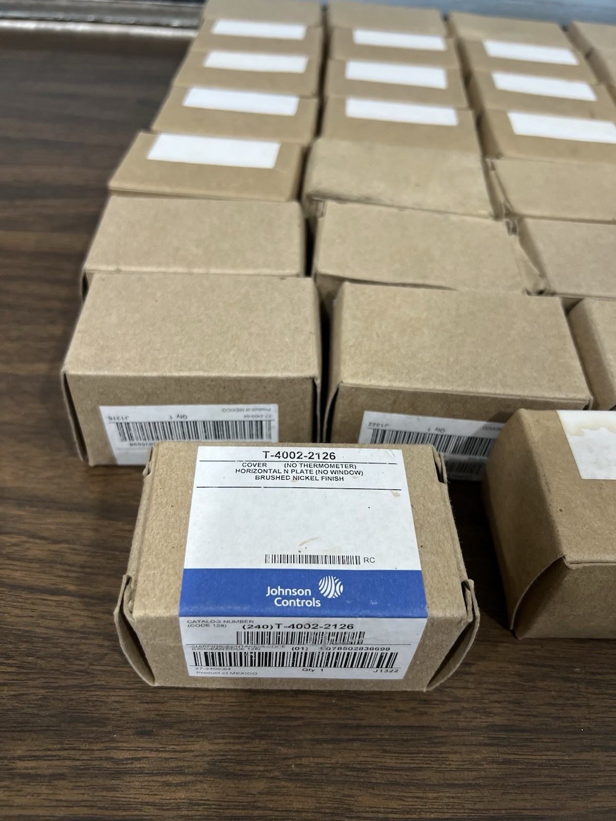 JOHNSON CONTROLS T-4002-2126 Thermostat Cover brushed Nickel ( PRICE FOR 1 UNIT
