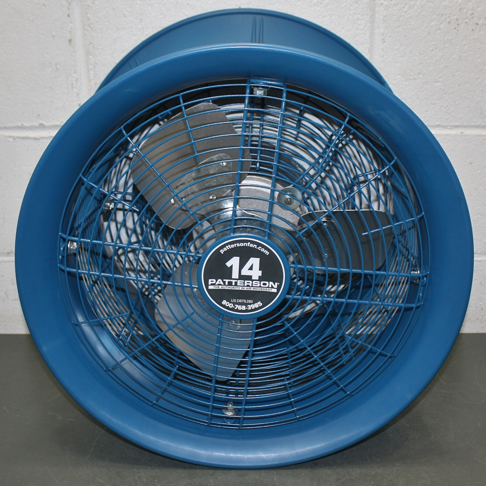 Patterson High-Velocity Industrial Fan H14C, 1/4 HP, 277V, 14″ Blade, Air Cannon