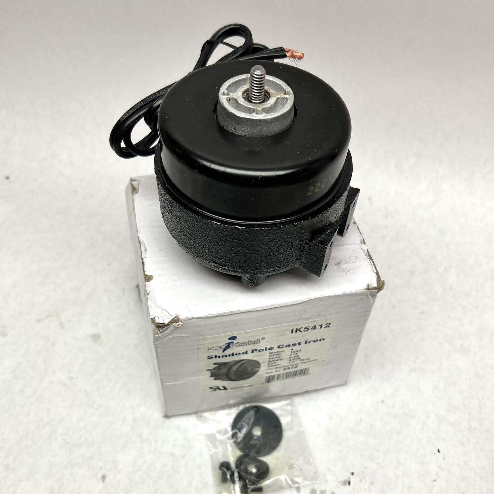 IK5412 SHADED POLE CAST IRON 1/4 RPM -1550