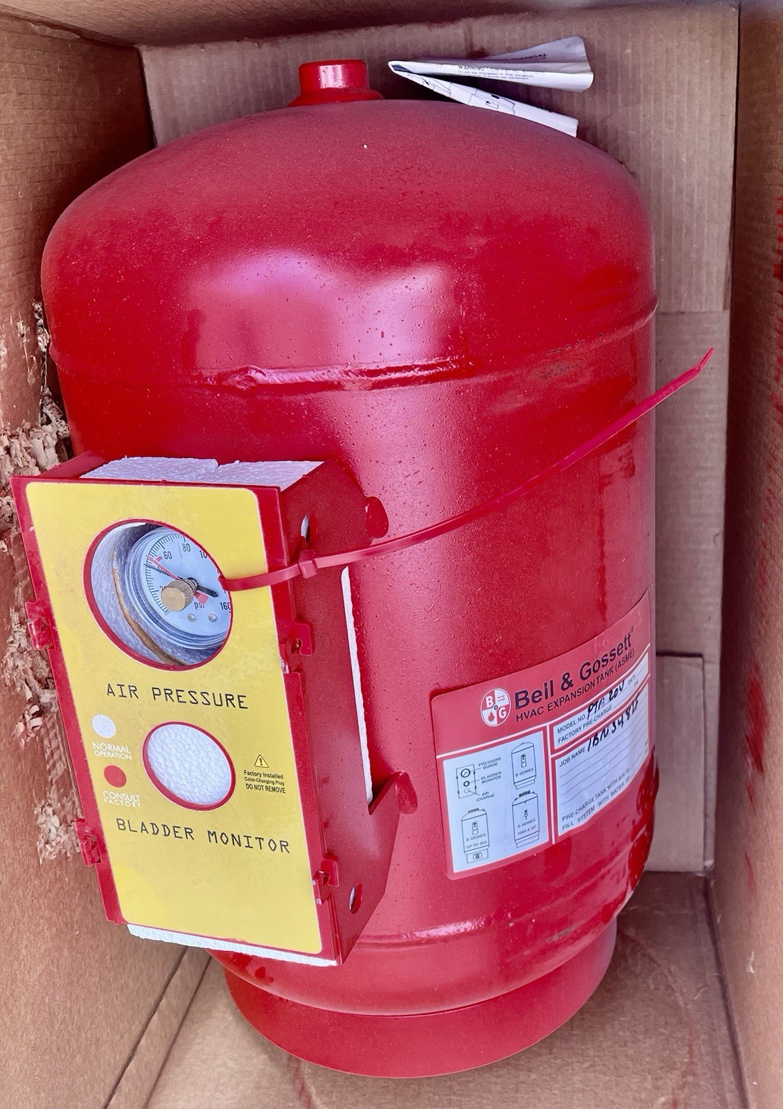 Bell & Gossett BN348LF PTA-20VASME DiaphragmExpansion Tank 8 Gallon New Open Box