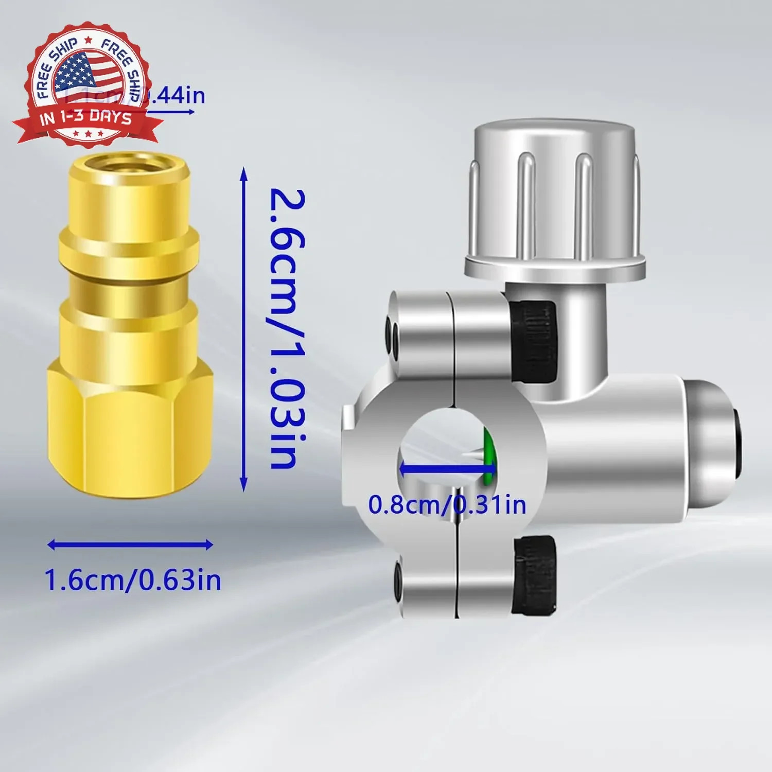 A/C Retrofit Valve Kit, BPV31 Bullet Piercing Tap Valve Line Tap Valve Kit, R12