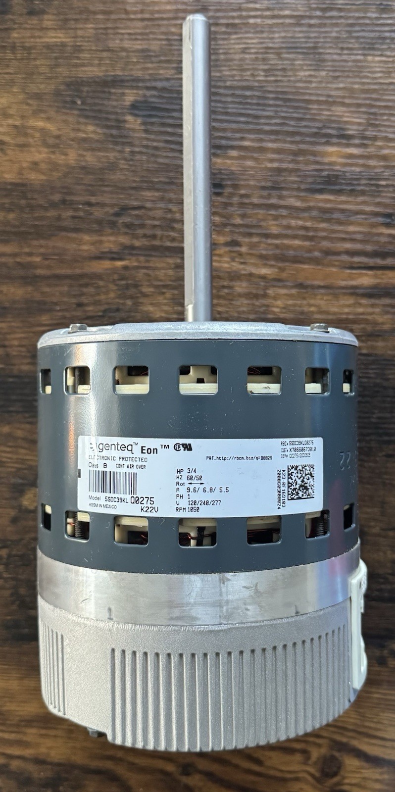 gentec Ac blower motor 3/4hp 1050rpm model 5SDC39kl 3/4 Hp 120/240v 1050 Rpm