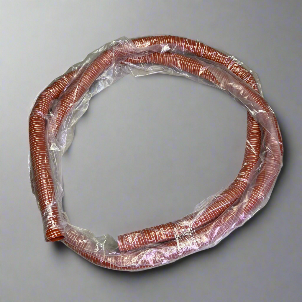 FLEXAUST Industrial Duct Hose Silicone Coated Fiberglass 12ft Red 2650500012