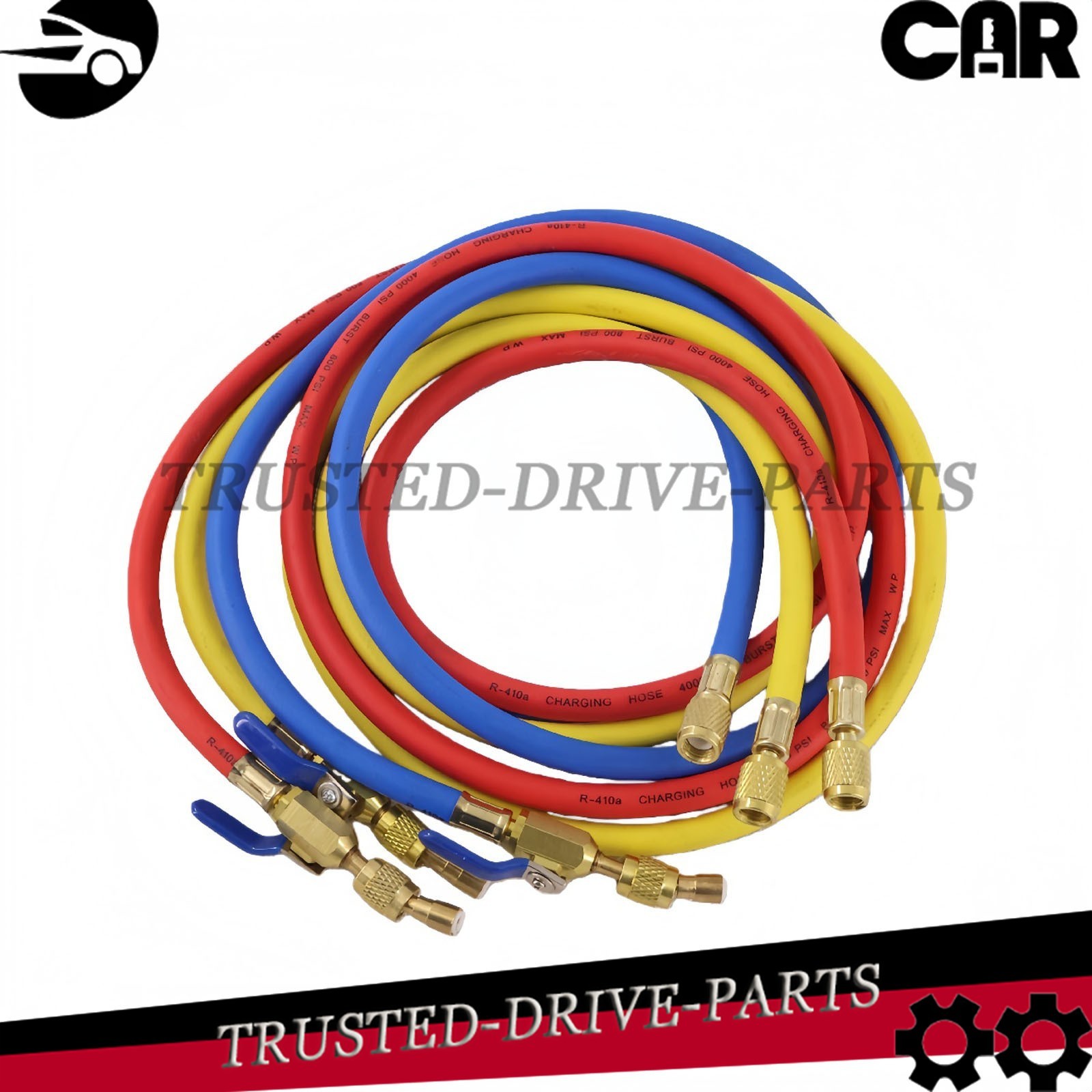 For Plus II 1/4″ Charging Hose Set 72″ Compact Ball (Pack of 3)