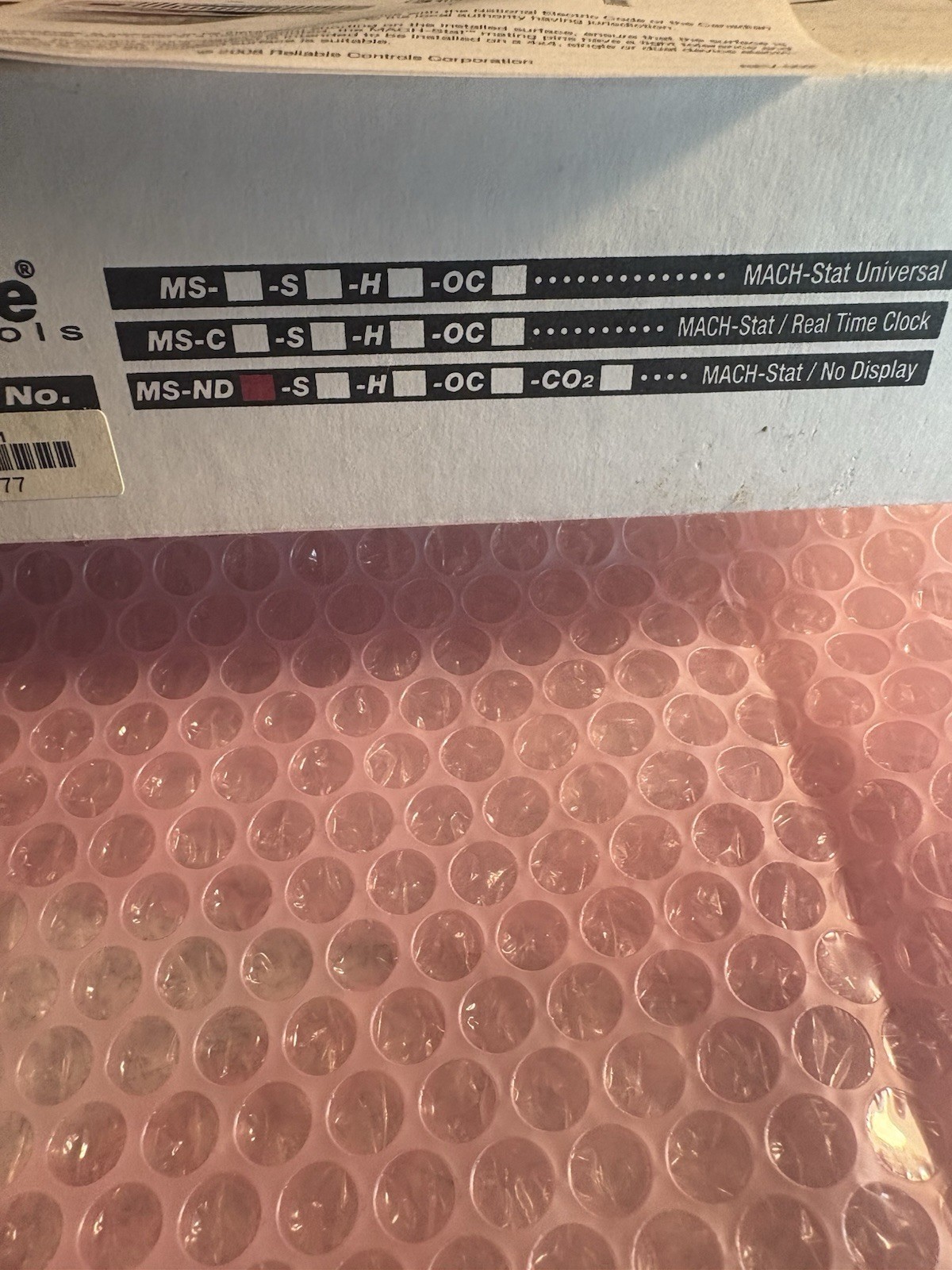 Reliable Controls Mach-stat Controller MACH-STAT-ND MS-ND MSND NEW