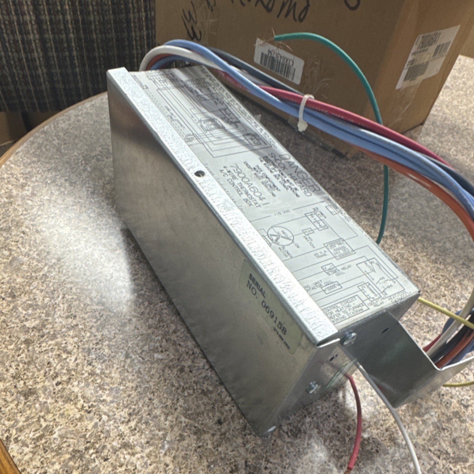 Evcon Industries Inc. 7900A6041 A/C Control Box 4-Wire Thermostat 115V Metal