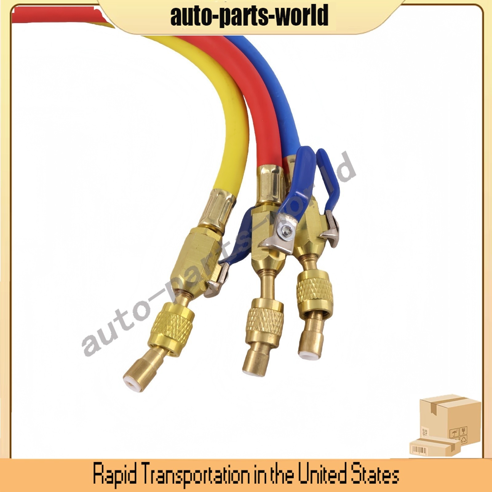 29986 For Plus II 1/4″ Charging Hose Set 72″ Compact Ball US STOCK