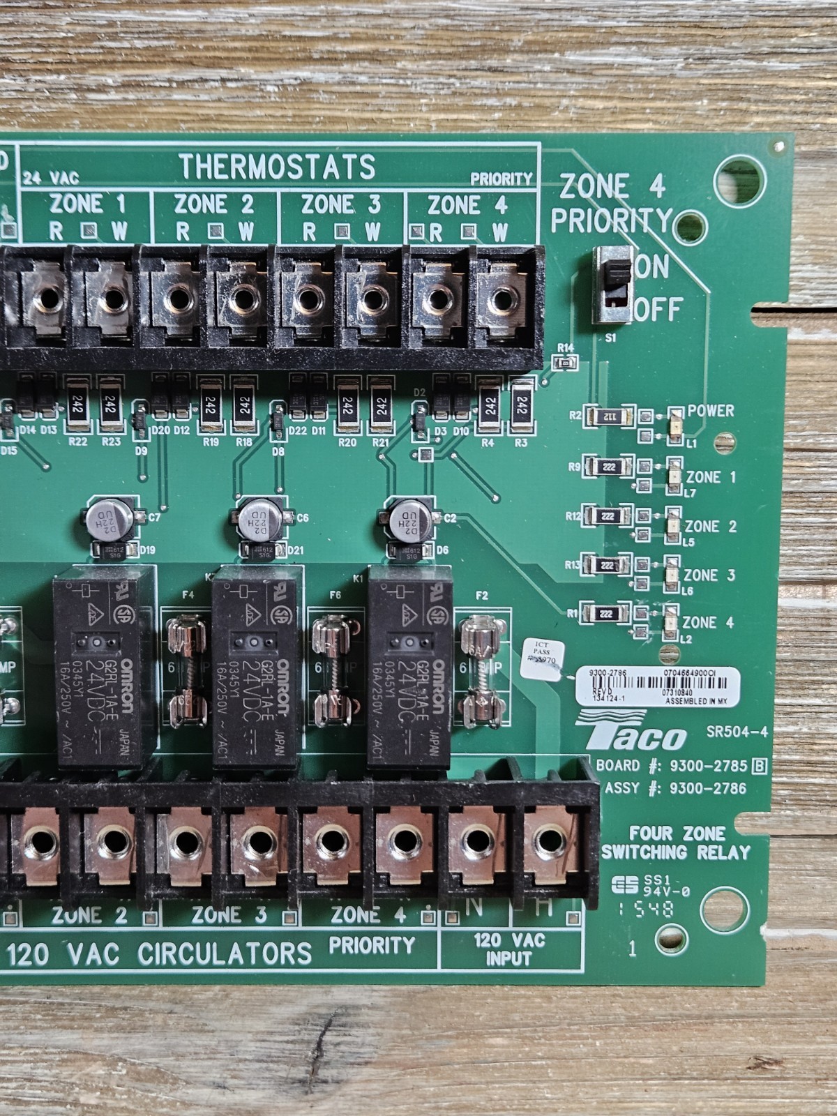 Taco SR504-4 Four Zone Switching Relay Boiler Control W/ Priority Free Shipping