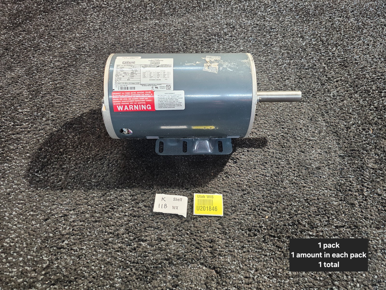 Leeson HD58FR232 56T17D15641A Blower Motor 3.7 HP 230/460 Volt, 60HZ 3 Phase
