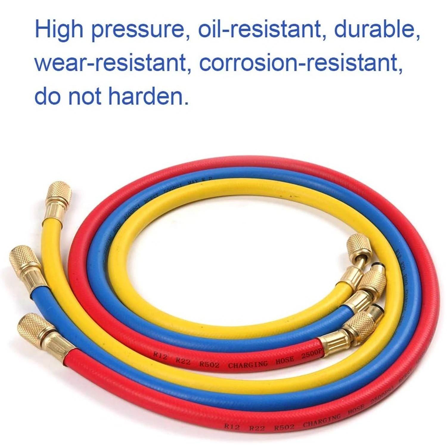 Yellow Jacket 29986 Plus II 1/4″ Charging Hose with Compact Ball Valve 72″