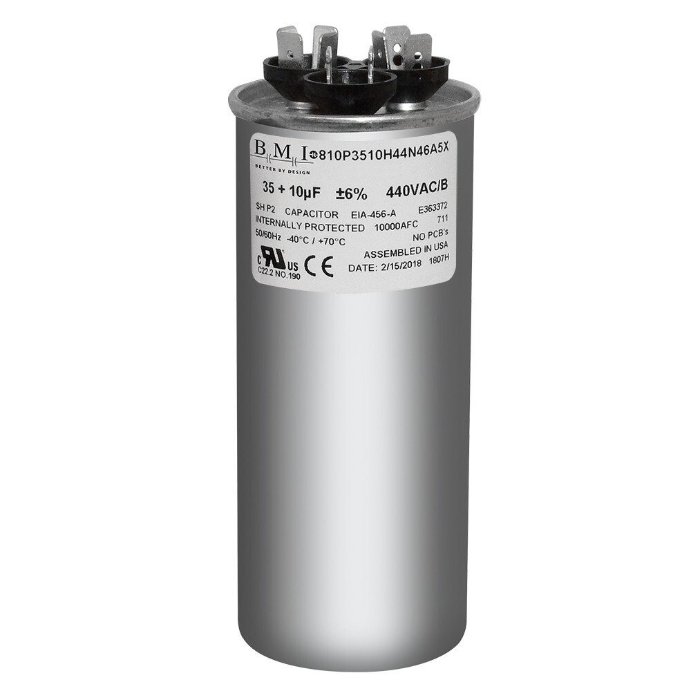 USA 35+10 uf/MFD 370-440 VAC volts Round Dual Run Capacitor 50/60 Hz – Lot-1