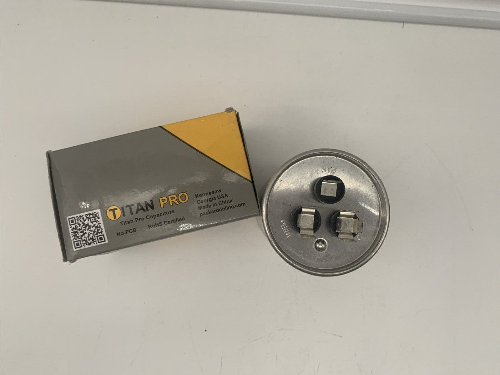 Titan Pro TRCFD555 55+5 MFD 440 370V Round Motor Run Capacitor