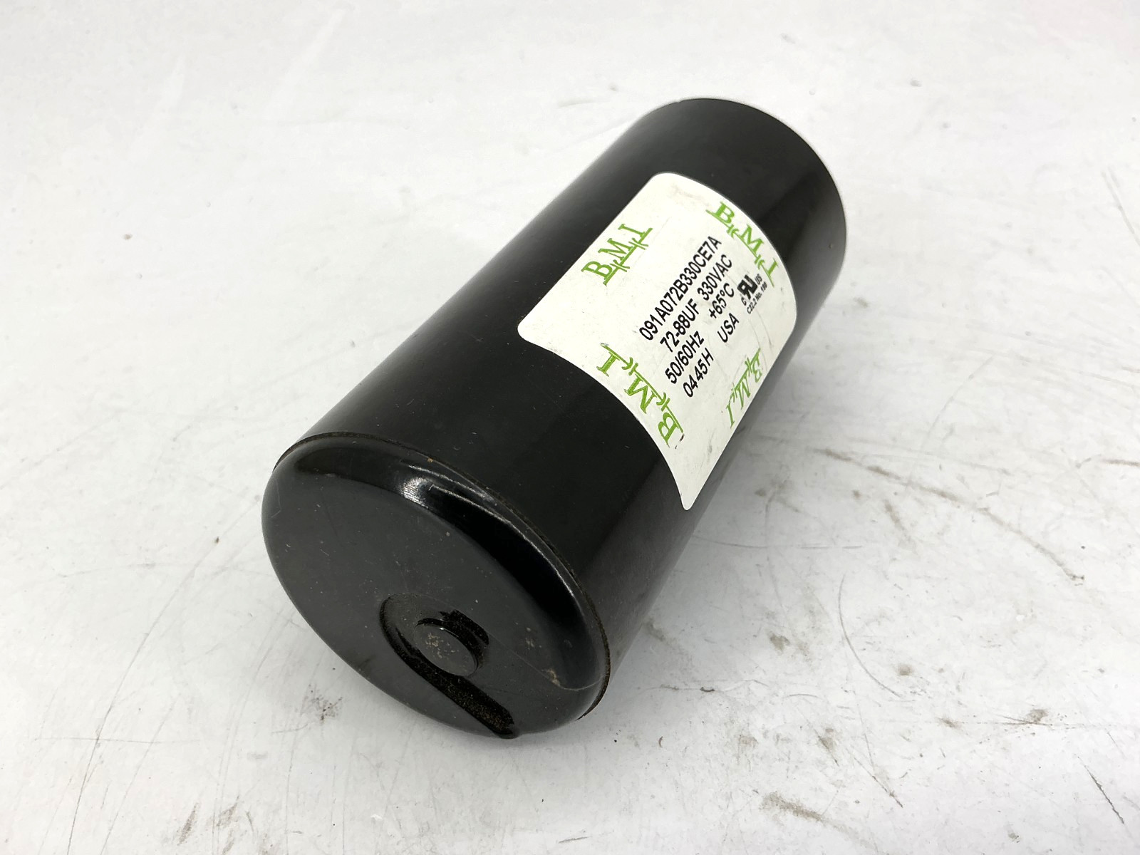 BMI 091A072B330CE7A Motor Start Capacitor 72-88UF 330VAC 50/60HZ