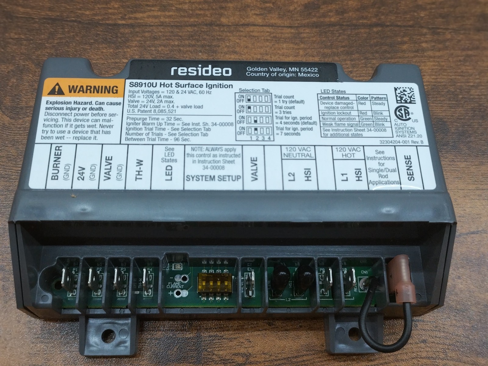 Honeywell Resideo S8910U 3000 Universal Surface Ignition Module